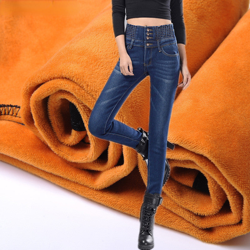 High Waist Skinny Pants Elastic Waist Jeggings Casual clothes Jeans