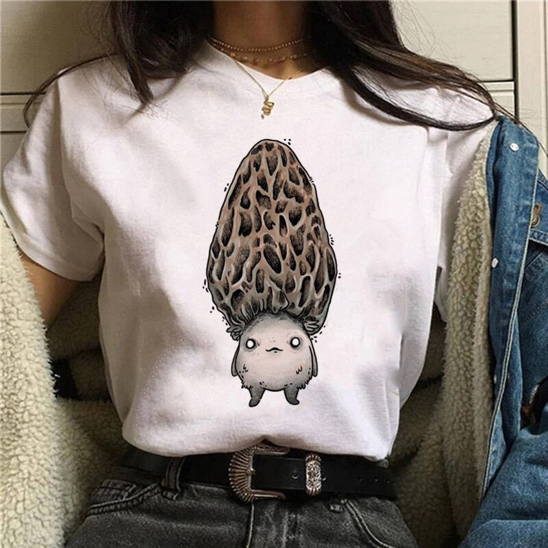 Harajuku Retro T-shirt Kawaii Cartoon Animal Print T-shirt