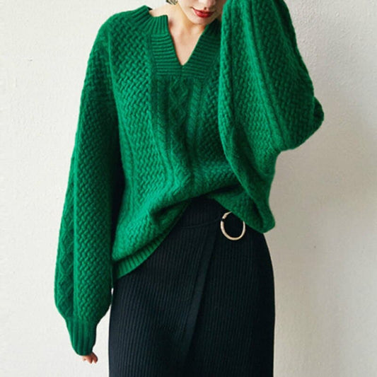 Winter New Women Woolen Vintage Sweater Casual Female Winter Woman Autumn Cashmere Fashion Jumpers Warmth Sweater Ladies Tops
